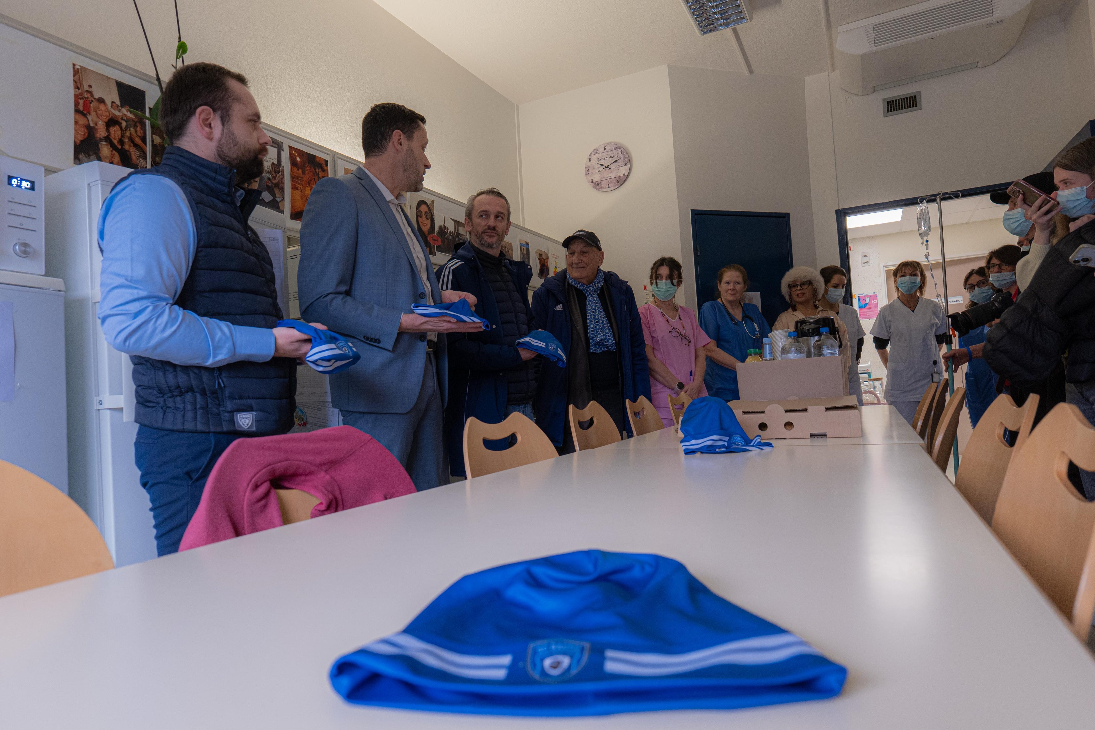 Une action solidaire du Sporting à l’Hôpital de Bastia