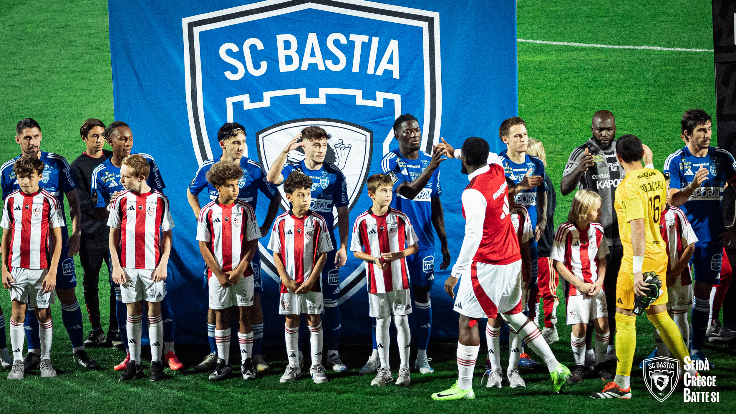 Autocollant SC Bastia – Sporting Club Bastia – Testa Mora – 6x6 Cm