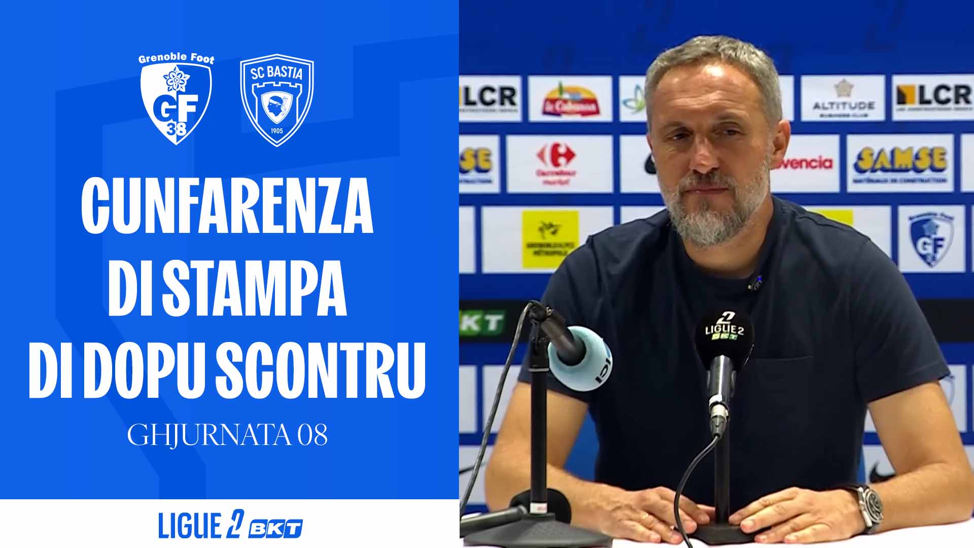 Grenoble Foot 38 0-0 SC Bastia : Cunfarenza di stampa di dopu scontru di Benoît Tavenot