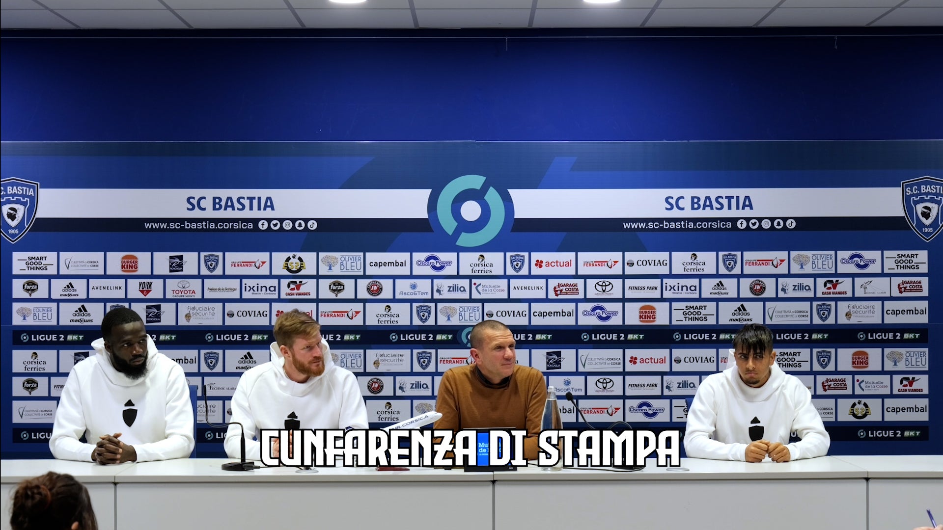 Présentation des 3 nouvelles recrues du Sporting en compagnie du Président Claude Ferrandi !