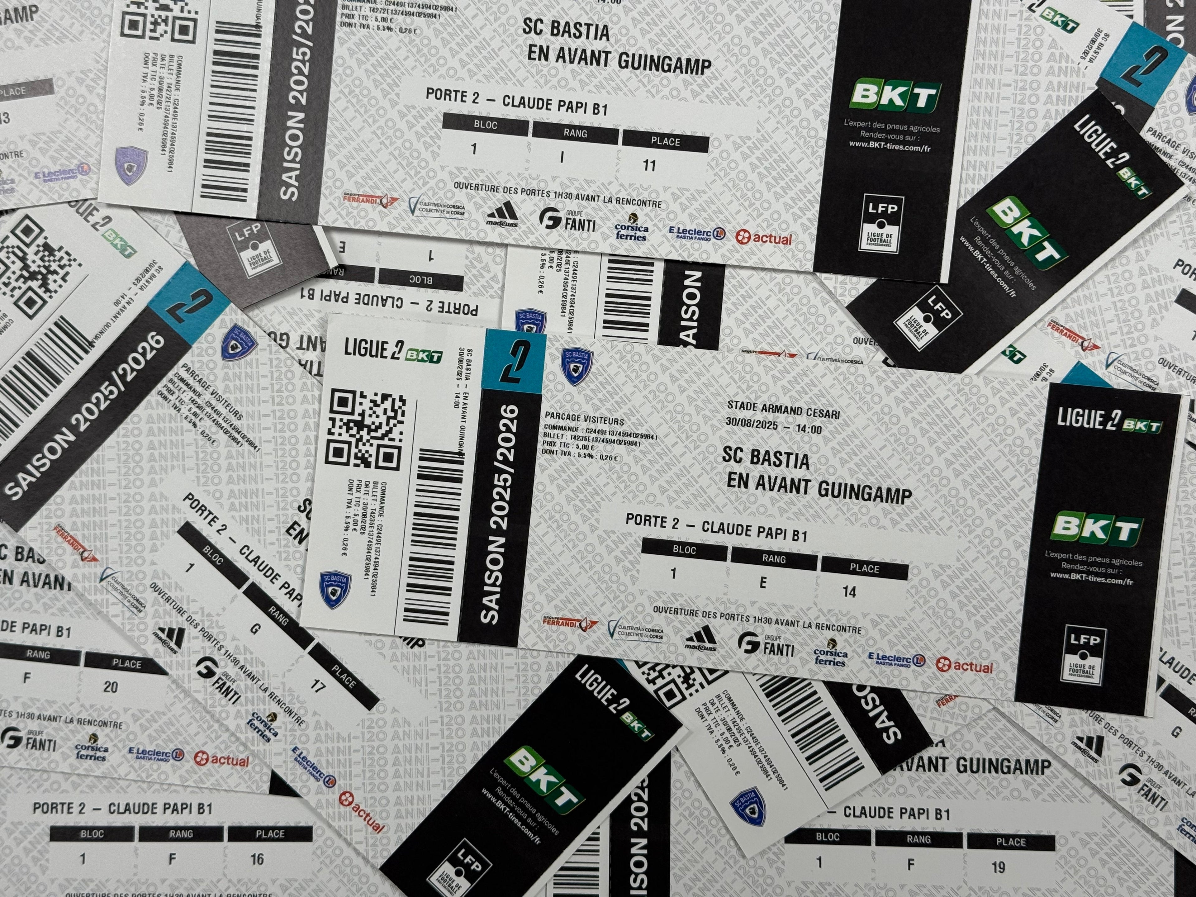 BIGLIETTERIA : G11 - SC BASTIA vs STADE LAVALLOIS MAYENNE FC
