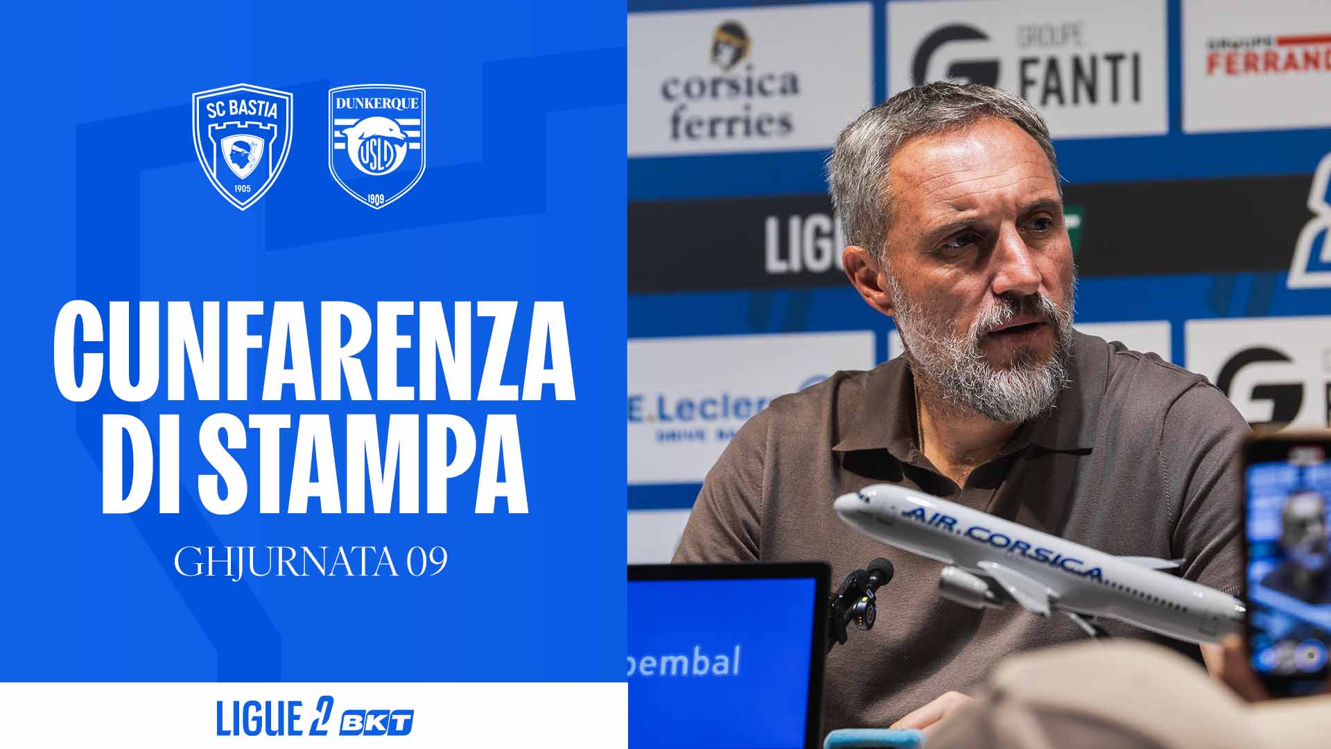 SC Bastia - USL Dunkerque : A cunfarenza di stampa di Benoît Tavenot