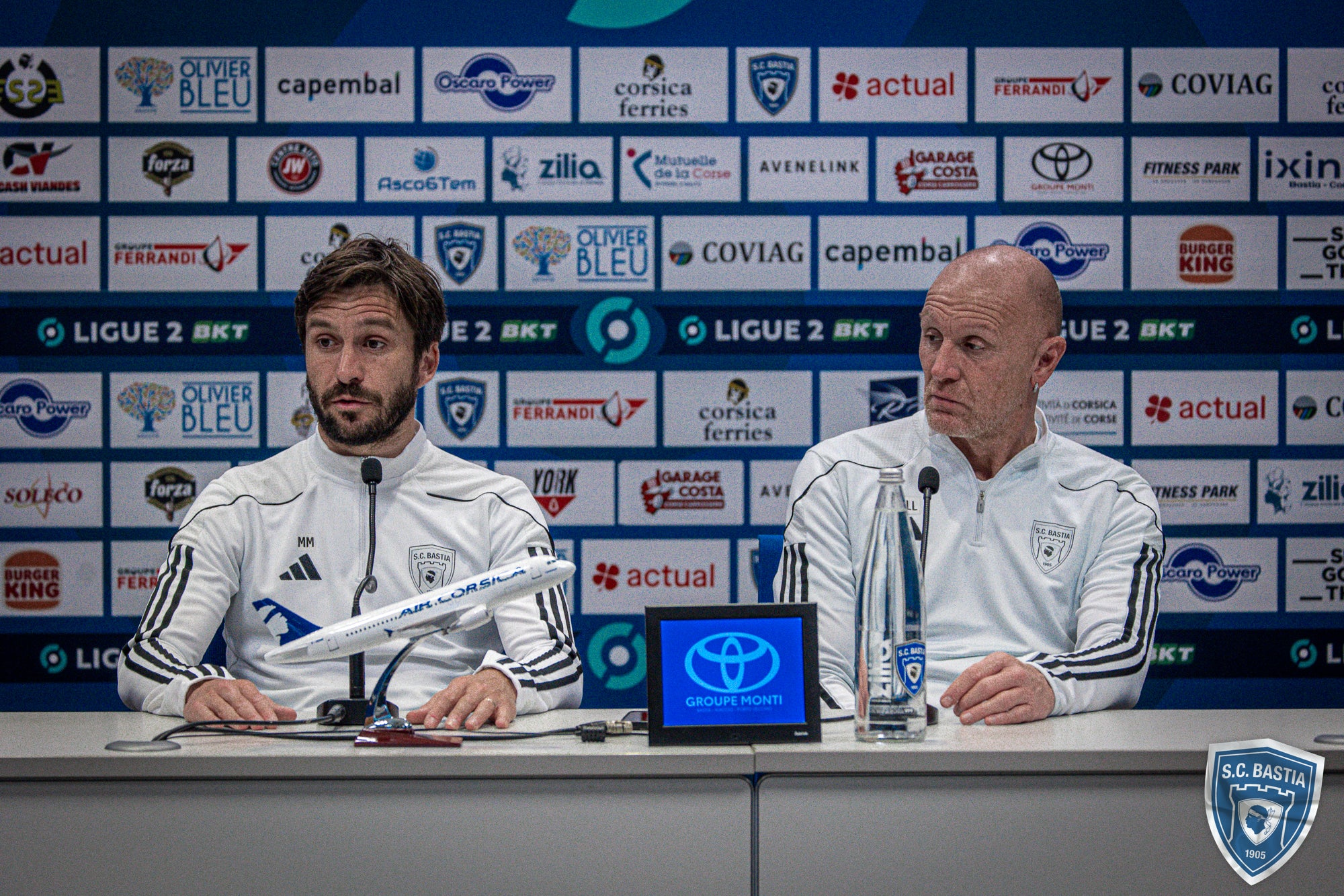 J28 | ESTAC Troyes - SC Bastia : Conf. de presse d'avant match de Michel Moretti et Lilian Laslandes