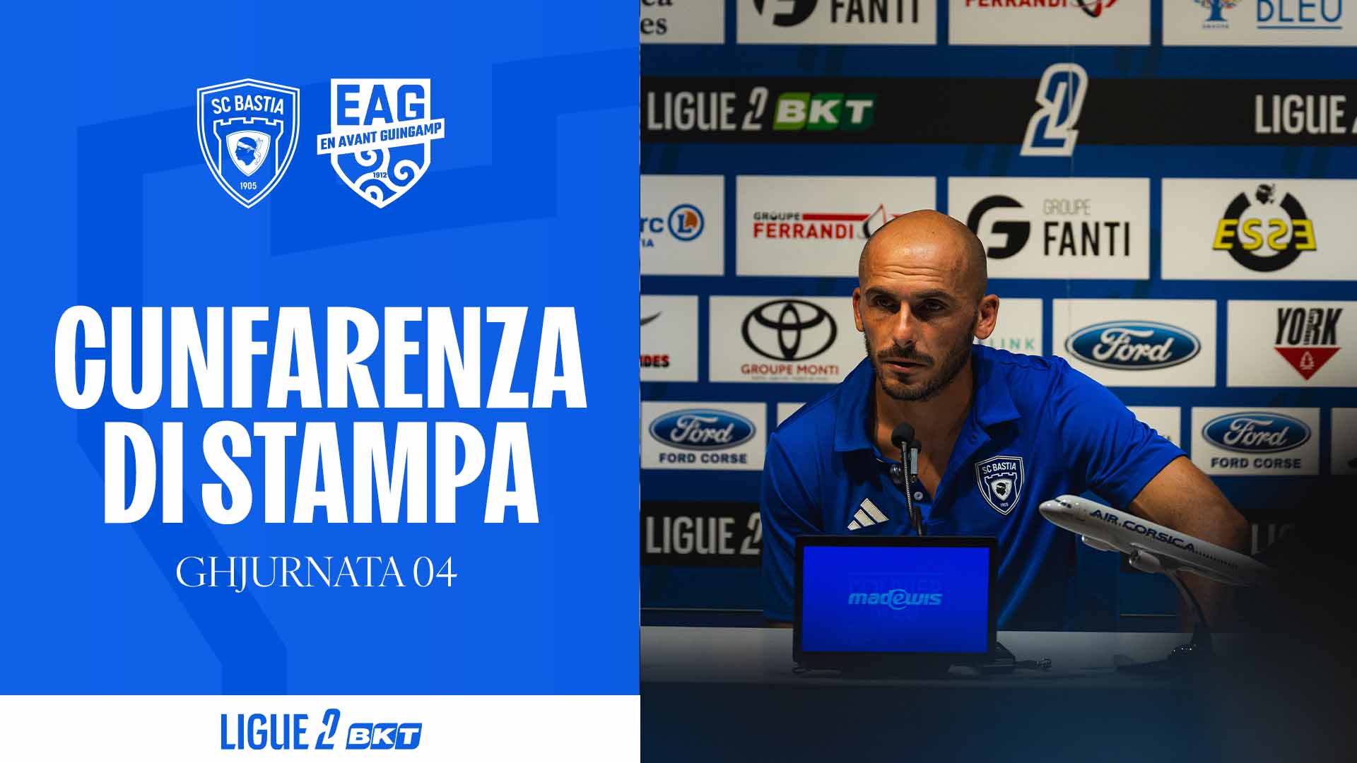 SC Bastia - EA Guingamp : A Cunfarenza di stampa di Christophe Vincent