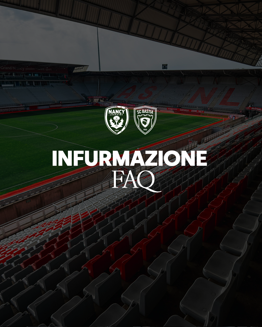 G12 - AS Nancy Lorraine - SC Bastia : Tutte l'infurmazione !